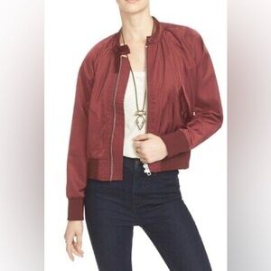 Free People Midnight Bomber in Burgundy
